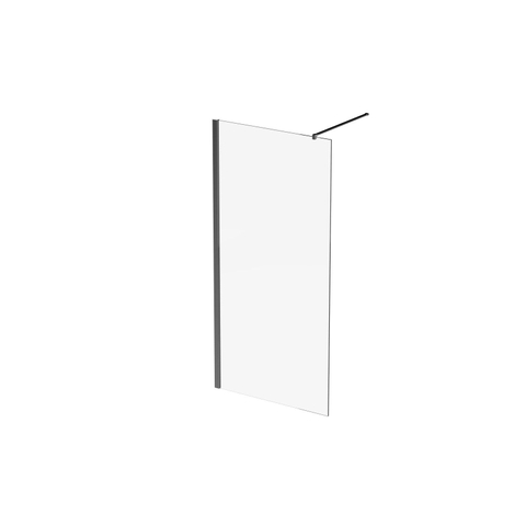 Marenza Bellini Douche à l'italienne - 100x200cm - verre clair - chrome SW1008