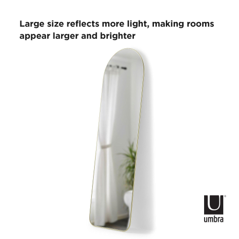 Umbra Hubba Spiegel 158x51x4cm staand/hangend Toog goud SHOWROOMMODEL SHOW25438