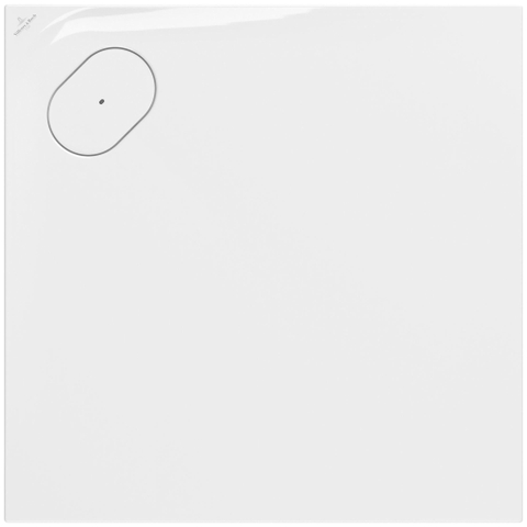 Villeroy & Boch Ecora douchebak - 80x80x3.5cm - hoekafvoer - white alpine (wit) SW1558955