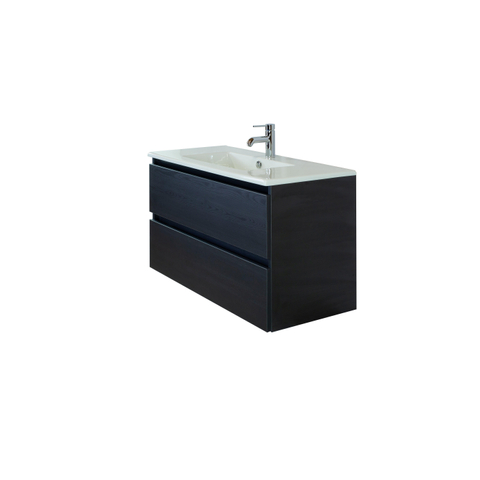 H&R Badmeubelen Gala Wastafel - 101x46x2cm - 1 kraangat - keramiek wit SW235651