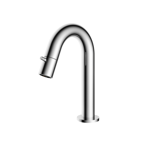 Hotbath Buddy Fonteinkraan - U uitloop - 11.8cm - opbouw - hoogglans chroom SW11867