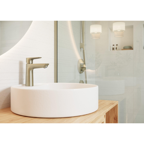 Hansgrohe Talis e 1 greeps wastafelkraan - 110 PopUp - trekwaste - geborsteld brons SW358784