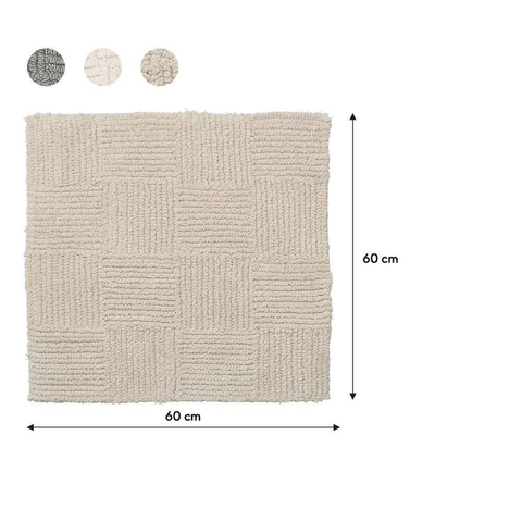 Sealskin Reverse Badmat 60x60 cm Katoen Zand SW699478
