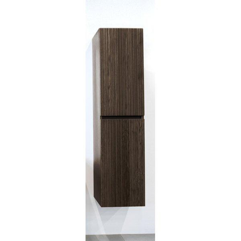 Saniclass Holz Base Hoge Kast - 160cm - 2 deuren - greeploos - donker eiken SHOWROOMMODEL SHOW26441