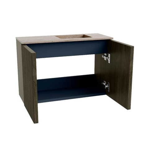 Mondiaz JOYA-DLUX 60cm toiletmeubel - kleur Shadow - Wastafel FAYE positie Rechts Zonder kraangat kleur Saba. SW1425103