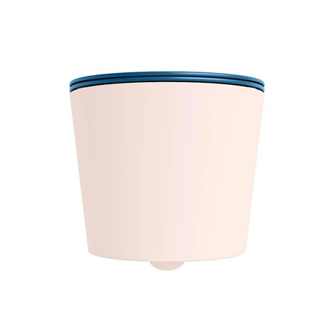 Mondiaz LAVIE hangtoilet – spoelrandloos – 36 x 53 cm – met softclose zitting – Rosee (roze), zitting Jeans (blauw) SW1208640