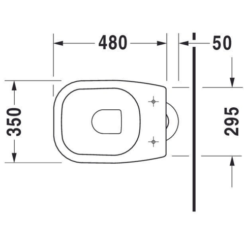 Duravit D-code Closet staand - 530mm - diepspoel verticale afv - wit 0315136