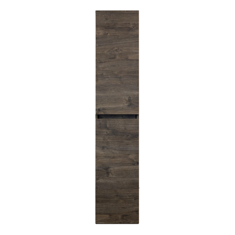 H&R Badmeubelen Hoge Kast - 35x35x170cm - 2 deuren - linksdraaiend - greeploos - espresso SW531872