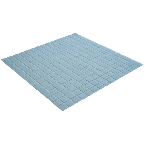 La Mosaic Factory Amsterdam carreau mosaïque - 32,2x32,2cm - carrelage mural et de sol - Carré - Verre Ultra Light Blue Mat SW62089