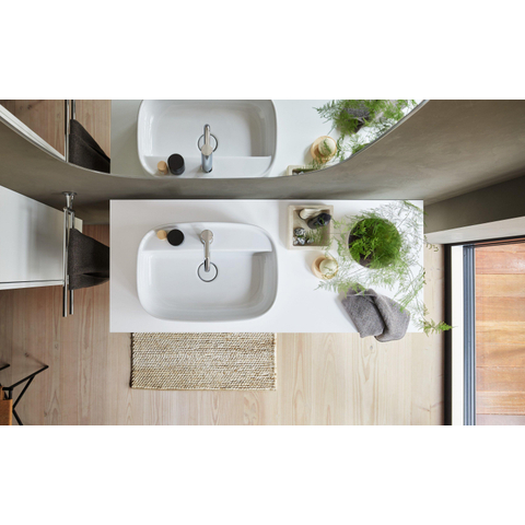 Duravit Starck T Handdoekhouder - 2 stangen - 46.5cm - draaibaar - hoogglans chroom SW297095