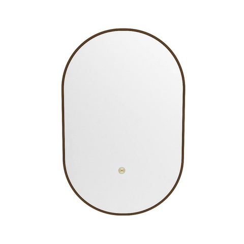 Mondiaz GLOW miroir – ovale – 45 x 90 cm – LED indirecte tout autour – capteur de mouvement – Rust (brun) SW1105202