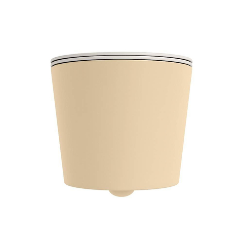 Mondiaz LAVIE hangtoilet – spoelrandloos – 36 x 53 cm – met softclose zitting – Sand (beige), zitting Linen (offwhite) SW1208659
