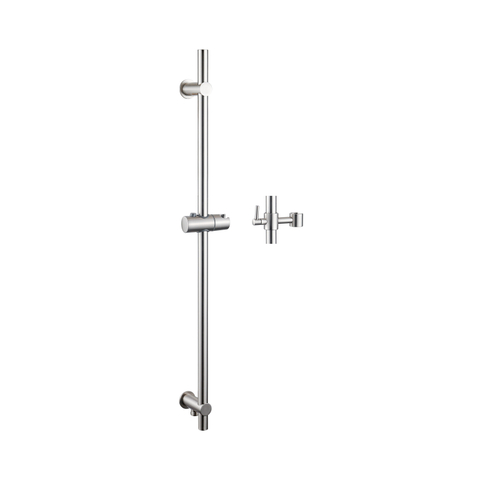 Fortifura Calvi Glijstang - 90cm - met geïntegreerde - wandaansluitbocht - geborsteld RVS SW1413836