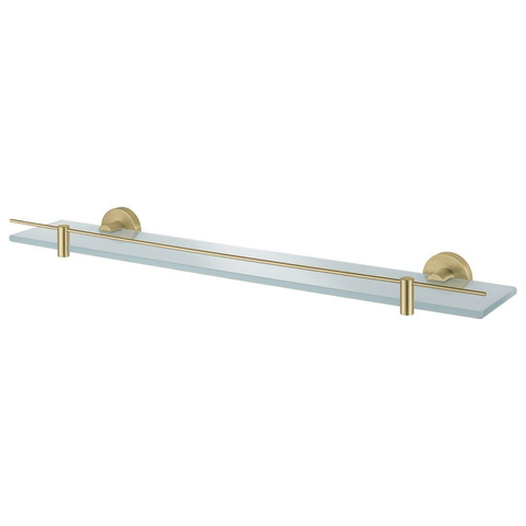 Haceka Kosmos Étagère - 60x12cm - verre - or brossé SW728309