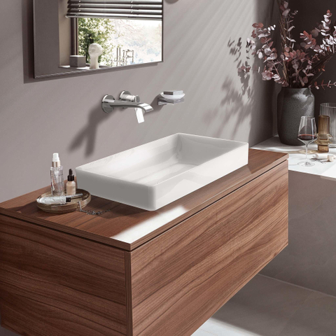 Hansgrohe VIVENIS Afbouwdeel - voor 2-gats - inbouw wastafelkraan - voorsprong 19.5cm - hoogglans chroom SW642524