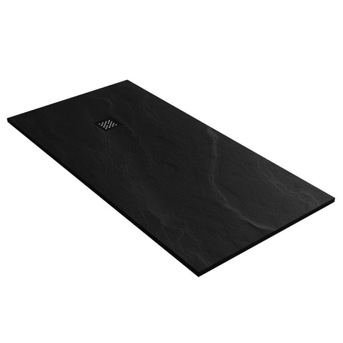 BRAUER Asteroid Receveur de douche 90x180 incl. antidérapant et antibactérien marbre minéral noir mat SW543412