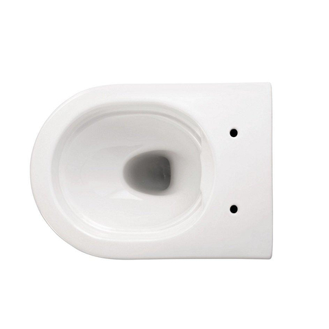 QeramiQ Urby hangtoilet – compact – spoelrandloos – 35 x 48,3 cm – met softclose zitting – glans wit SW1212493