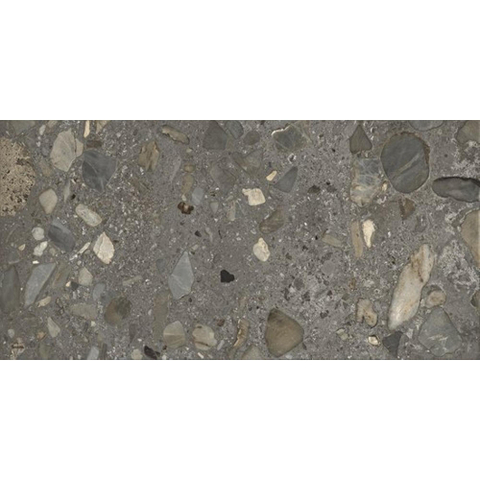 ÉCHANTILLON Ceralto Nobile Polished Carreau VL 600X1200 Sassi anthracite poli-mat 9mm rectifié SW1449550