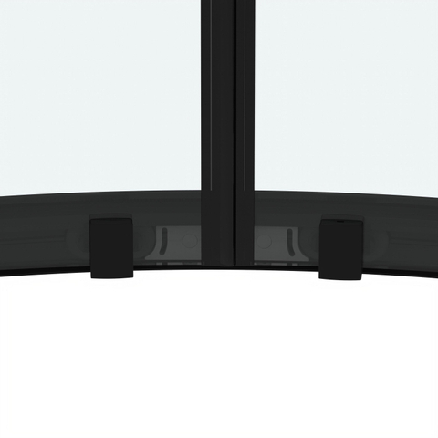 Marenza Casus Douchecabine - 90x90x200cm - kwartrond - helder glas - profiel - mat zwart SW773914