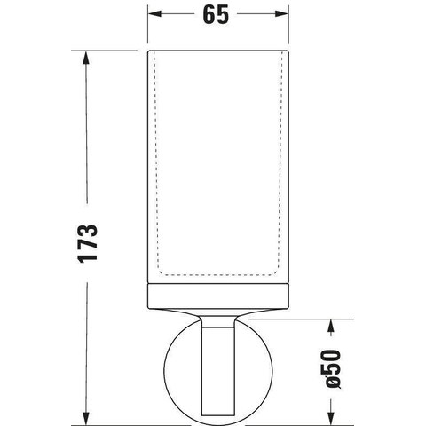 Duravit Starck T Tandenborstelhouder - matglas - hoogglans chroom SW297092