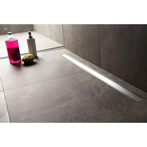 Easydrain Compact TAF afvoergoot enkele plaat 60cm 30mm met Zero design rooster RVS TWEEDEKANS OUT9038