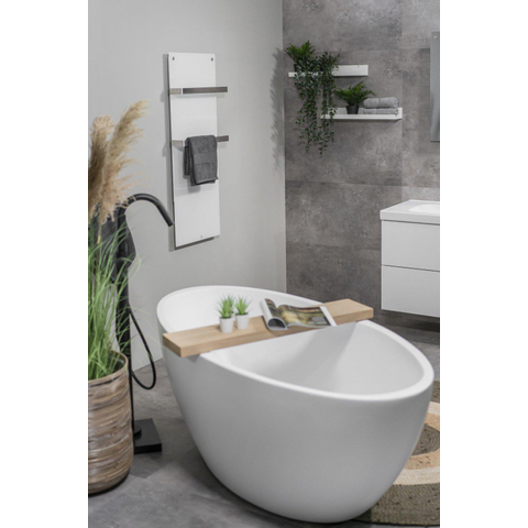 Eurom Sani 800 Comfort Panneau infrarouge salle de bains 115x55cm Wifi 800watt Verre Blanc SW716272