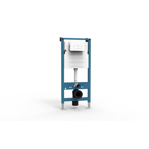FugaFlow Eccelente Press – Ensemble WC – 56 × 38 × 35 cm – à évacuation profonde – sans bride – réservoir encastré – fermeture amortie (soft-close) – déclipsage rapide (quick release) – abattant WC – plaque de commande en plastique blanc brillant – bouton SW1474820