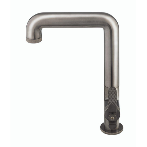 Crosswater Union Mitigeur lavabo - rehaussé - eau froide - brushed black chrome (gunmetal) SW968260