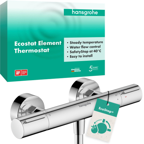 Hansgrohe Ecostat element Douche - thermostaat - opbouw - chroom SW1186257