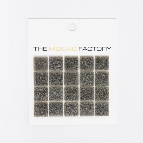 ÉCHANTILLON The Mosaic Factory Amsterdam carreau de mosaïque 2x2x0.4cm pour mur et sol pour intérieur et extérieur carré Verre Gris SW861826