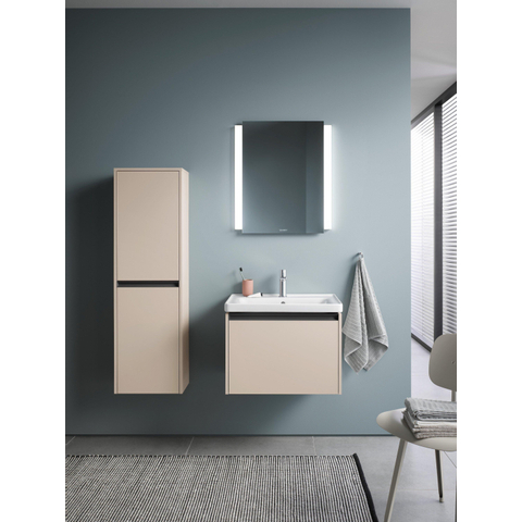 Duravit D-neo Wastafel - 65x48cm - met 1 kraangat - met overloop - wit SW640403