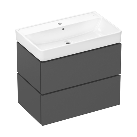 Hansgrohe Xilesa E meubelset 2la 780x470 met Xanuia wastafel 800 SlateMattGrey SW1567376