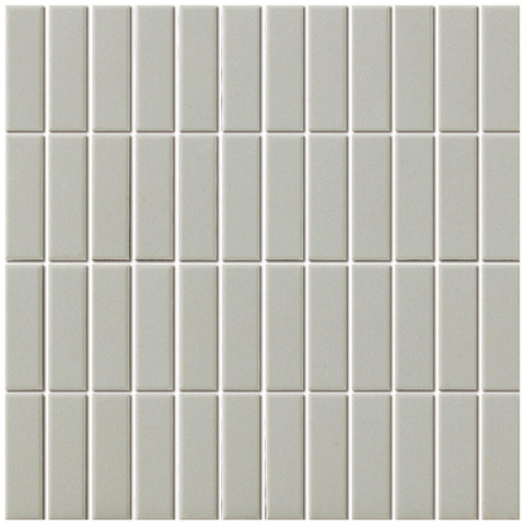 The Mosaic Factory London mozaïektegel - 30x30cm - wand en vloertegel - Rechthoek - Porselein Grey Mat SW382564