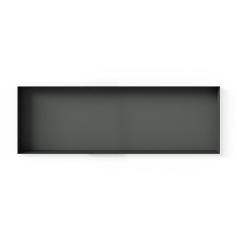 Looox Colour BoX inbouwnis - 90x30x10cm - RVS antraciet mat GA48363