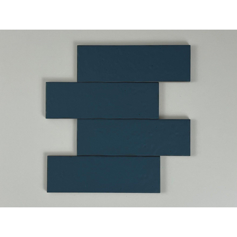 SAMPLE Terravito Nocino wandtegel - 6x18.6cm - Deep Blue mat (blauw) SW1221436