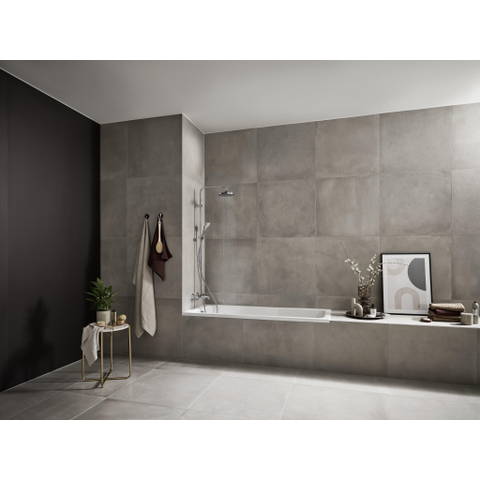 Hansgrohe Vernis Blend Showerpipe - met bad - thermostaat - ecosmart - hoogglans chroom SW651587