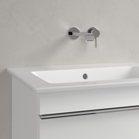 Villeroy & Boch venticello wastafel - zonder kraangat - 65x50cm - met overloop - White Alpine (glans wit) 1025148