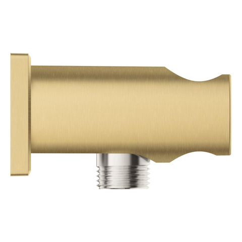 Grohe Rainshower Wandaansluitbocht - 1/2" - met houder - vierkante rozet - brushed cool sunrise (goud) SW1077397