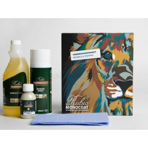 Forzalaqua onderhoudsset voor massief eiken in de kleur smoke inclusief schuurspons, doek en olie SW710742