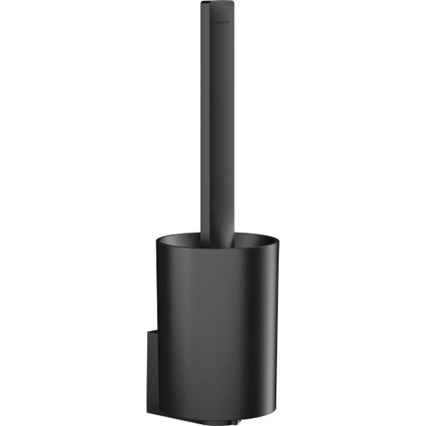 Hansgrohe Wallstoris Closetborstelhouder - 10x34.1x11.2cm - mat zwart SW651604