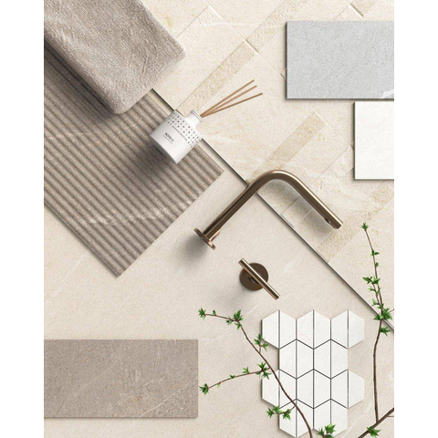 Ceralto Dorsena Wood Carrelage de sol - 29.5x59.5cm - 8.0mm - rectifié - Sand SW1129910