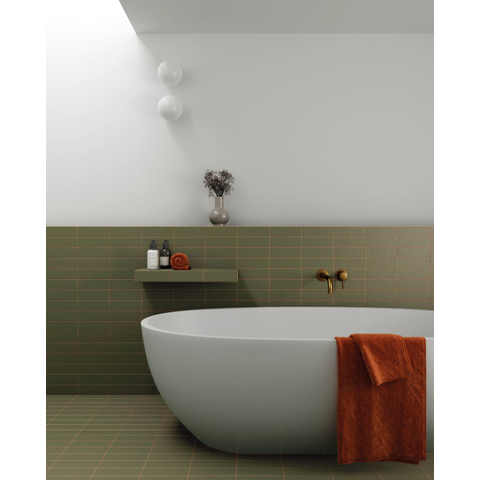 Terravito Nocino wandtegel - 6x18.6cm - Selva mat (groen) SW1159397