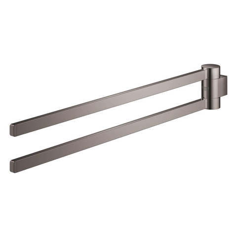 Grohe Selection Handdoekhouder - 40cm - dubbel - draaibaar - hard graphite (antraciet) SW499805