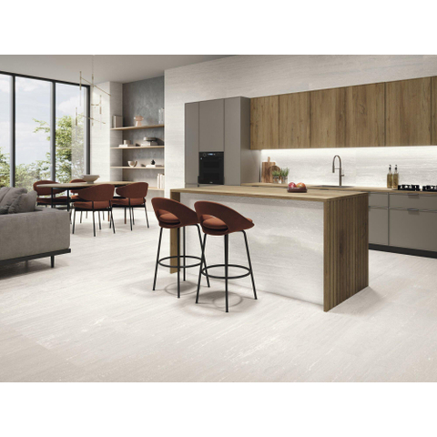 ÉCHANTILLON Terravito Dovaro Carreau mural - 30x90cm - rectifié - blanc mat SW1131029
