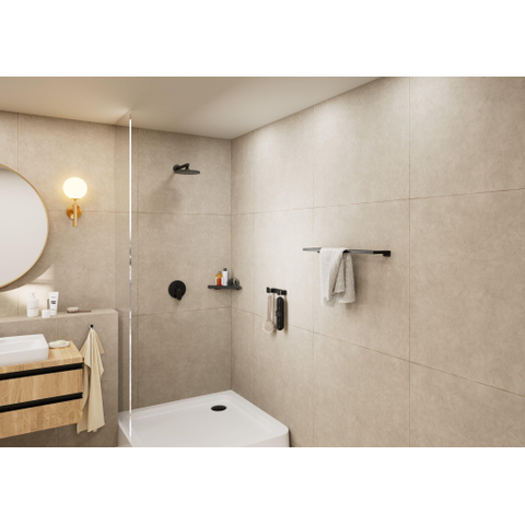 Hansgrohe Vernis Blend - douchearm wand - 24cm - voor hoofddouche - mat zwart SW651657