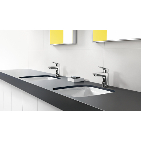 Hansgrohe Logis 1 greeps wastafelkraan - 100 - coolstart - zonder afvoer - mat zwart SW918392