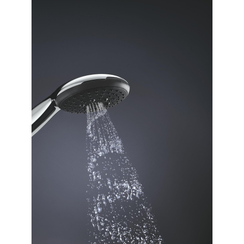 GROHE Rainshower SmartActive Cube 130 douchette - 13cm - carré - 3 jets - noir mat SW1477499