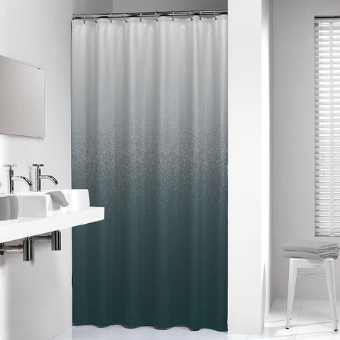 Sealskin Blend Rideau de douche 180x200 cm Polyester Vert / Blanc SW699507