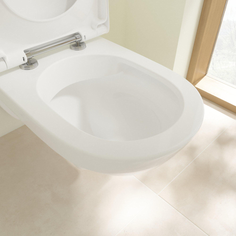 Villeroy & Boch Vicare wandcloset directflush - diepspoel - met greep glans - White Alpine (glans wit) SW490029