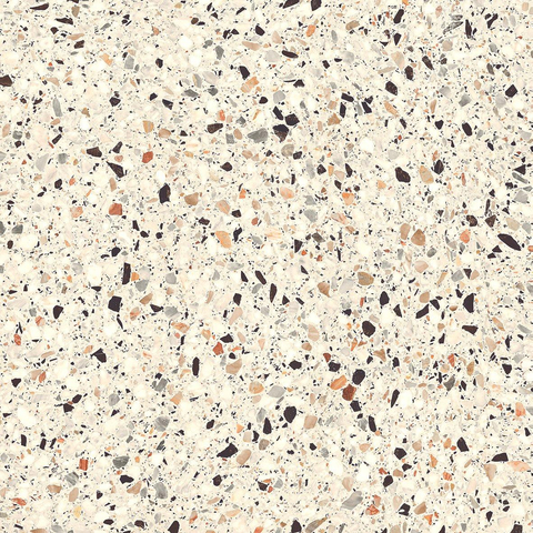 ÉCHANTILLON Terravito Damico Carreau de sol et de mur - 60x60cm - rectifié - terrazzo - mat Crème SW1130918